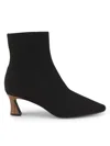 Sanctuary Women's Splendor Knit Pointed Toe Ankle Booties In Black