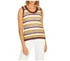 Sanctuary Womens Crochet Hi-low Tank Top In Multi