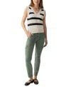 Sanctuary Stripe Sleeveless Cotton Sweater In Eco Nat.,black Stripe