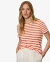 Sanctuary Perfect Textured Striped Tee In Red