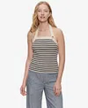 Sanctuary Sunkissed Rib Halter Sweater In Black