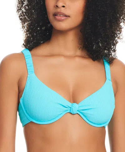 Sanctuary Women's Sweetheart-neck Underwire Bikini Top In Curacao
