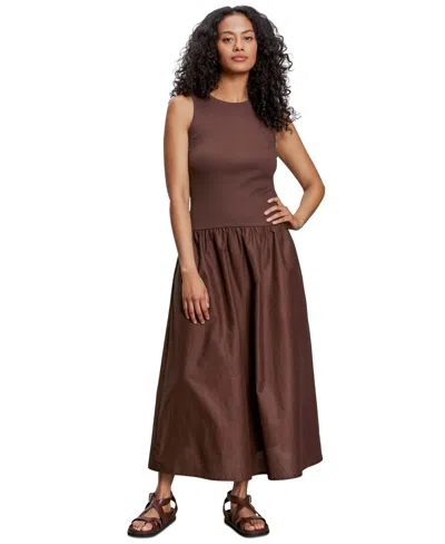 SANCTUARY WOMEN'S TAKE ME AWAY COTTON MIDI DRESS