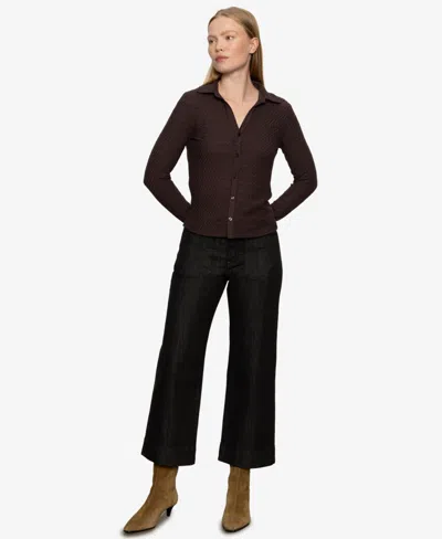 Sanctuary Women's Textured Knit Dreamgirl Top In Brown
