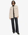 Sanctuary The Stretch Cotton Corduroy Shacket In Neutral