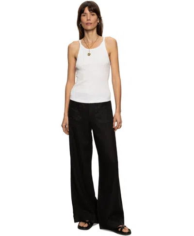 Sanctuary Women's The Linen Marine Wide-leg Pants In Black