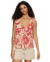 Sanctuary The Time Off Flutter Sleeve Button-up Top In Red