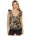 Sanctuary The Time Off Flutter Sleeve Button-up Top