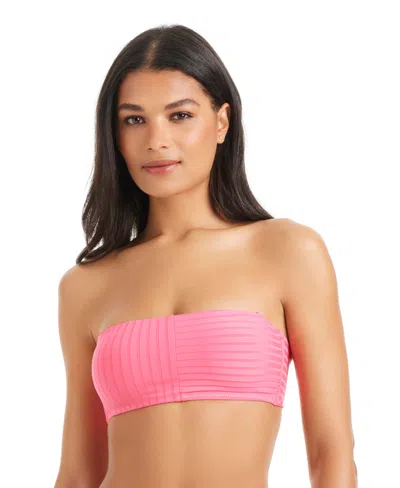 Sanctuary Women's Tie-back Bandeau Bikini Top In Pink
