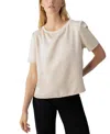 Sanctuary Timeless Satin Tee In Toasted Almond In Toasted Almond
