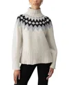 Sanctuary Women's Tis The Season Fair Isle Turtleneck Sweater In Toasted Almond Multi