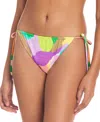 SANCTUARY WOMEN'S TUNNEL-TRIM SIDE-TIE BIKINI BOTTOMS