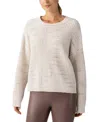 Sanctuary Cozy Stripe V-back Sweater In Coco Smoke Multi