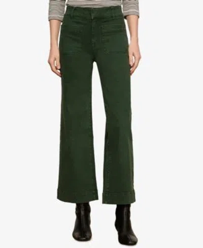 Sanctuary Chelsea Patch Pocket Wide Leg Jeans In Green