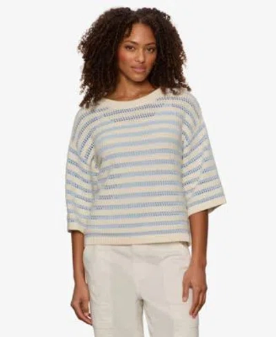 Sanctuary Womens Elle Bell Sleeve Crew Neck Sweater T Shirt In Neutral