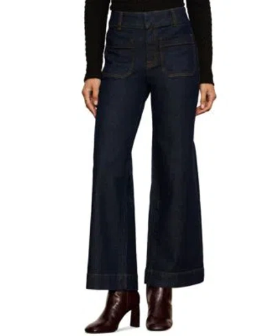 Sanctuary Womens Mid Rise Wide Leg Jeans In Last Chance