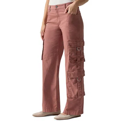 Sanctuary Womens Pocket Casual Cargo Pants In Pink