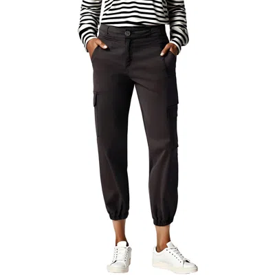 Sanctuary Womens Pocket Cotton Jogger Pants In Black