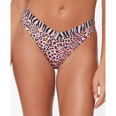 Sanctuary Womens Printed V-waist Swim Bottom Separates In Multi