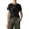 Sanctuary Sequin Perfect T-shirt In Black