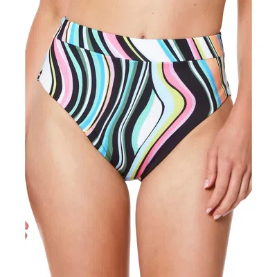 Sanctuary Womens Striped High-waist Swim Bottom Separates In Multi