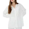 SANCTUARY WOMENS TEXTURED COLLAR BUTTON-DOWN TOP