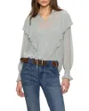 Sanctuary Yours To Keep Blouse In Gray