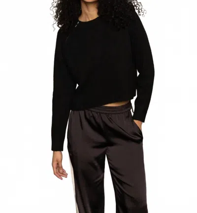 SANCTUARY ZIP IT SWEATER IN ECLIPSE