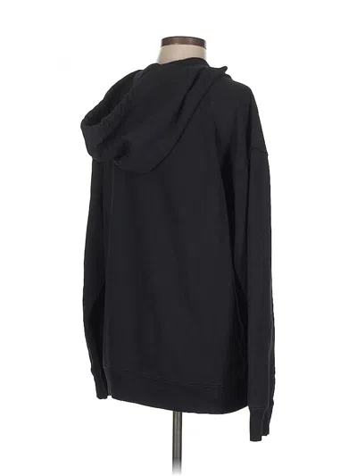 Pre-owned Sanctuary Zip Up Hoodie In Black
