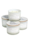 Sand And Fog Set Of 4 Scented Candles