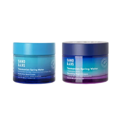 Sand And Sky Tasmanian Spring Water Am/pm Moisturiser Kit