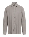 Sand Copenhagen Man Shirt Dove Grey Size 17 Cotton In Grey