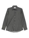 Sand Mélange-effect Shirt In Gray
