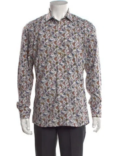 Pre-owned Sand Patterned Long Sleeve Shirt In Multicolor