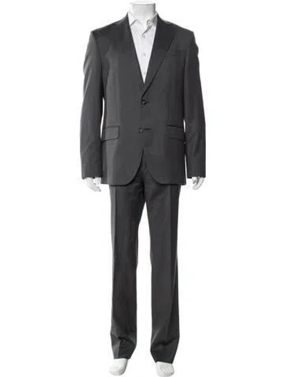 Pre-owned Sand Two-piece Suit In Gray