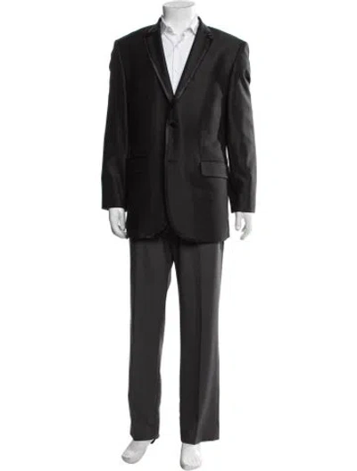 Pre-owned Sand Virgin Wool Blazer In Black
