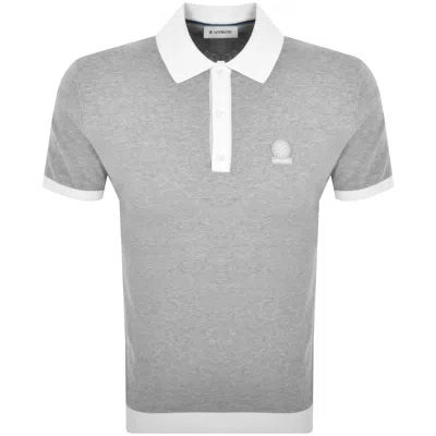 Sandbanks 3 Button Polo T Shirt Grey In Gray