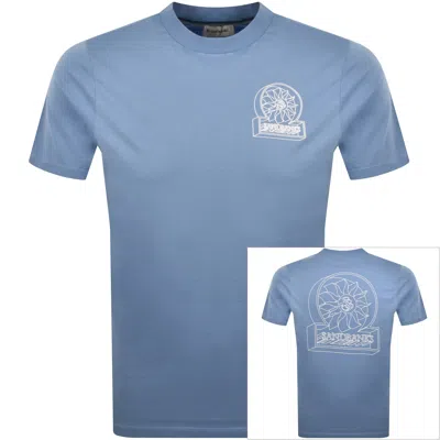Sandbanks 3d Logo Print T Shirt Blue