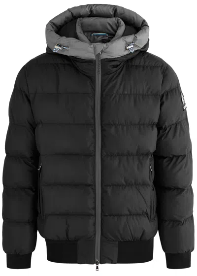 Sandbanks Apres Quilted Shell Jacket In Black