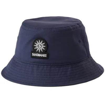 Sandbanks Badge Logo Bucket Hat Navy In Blue