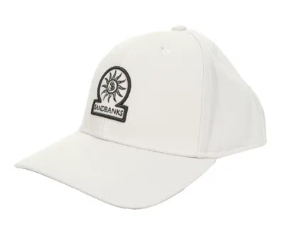Sandbanks Badge Logo Cap Stone In White
