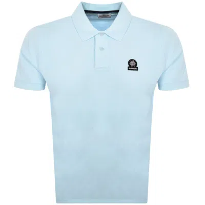 Sandbanks Badge Logo Polo T Shirt Blue