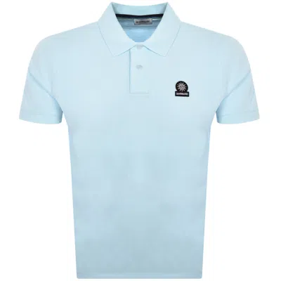 Sandbanks Badge Logo Polo T Shirt Blue