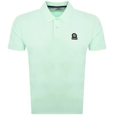 Sandbanks Badge Logo Polo T Shirt Green