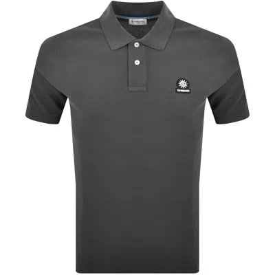 Sandbanks Badge Logo Polo T Shirt Grey In Gray