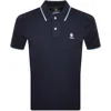 Sandbanks Badge Logo Polo T Shirt Navy In Navy
