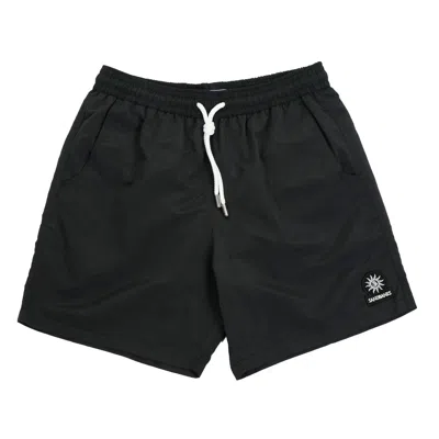Sandbanks Badge Logo Recycled Swim Shorts Black