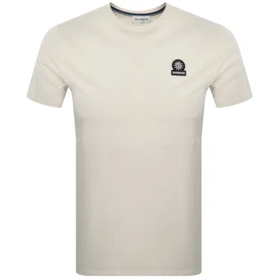 Sandbanks Badge Logo T Shirt Beige In Neutral