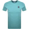 Sandbanks Badge Logo T Shirt Blue