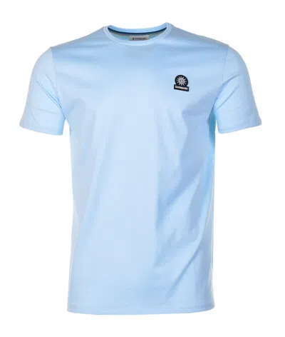 Sandbanks Badge Logo T Shirt Crystal Blue